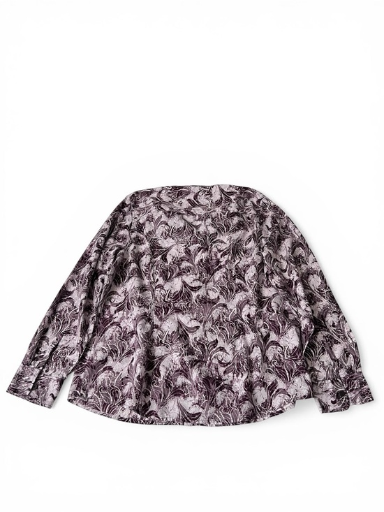 Coldwater Creek Purple Women’s Floral Print Button-Up Shirt PL (14-16) - Picture 3 of 9
